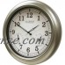 18inch Waterproof Plastic Wall Clock Radio Movement Silvery Frame Clock   550577510